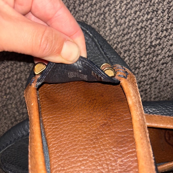 Tory Burch Black and Brown Leather Loafers - Picture 7 of 7